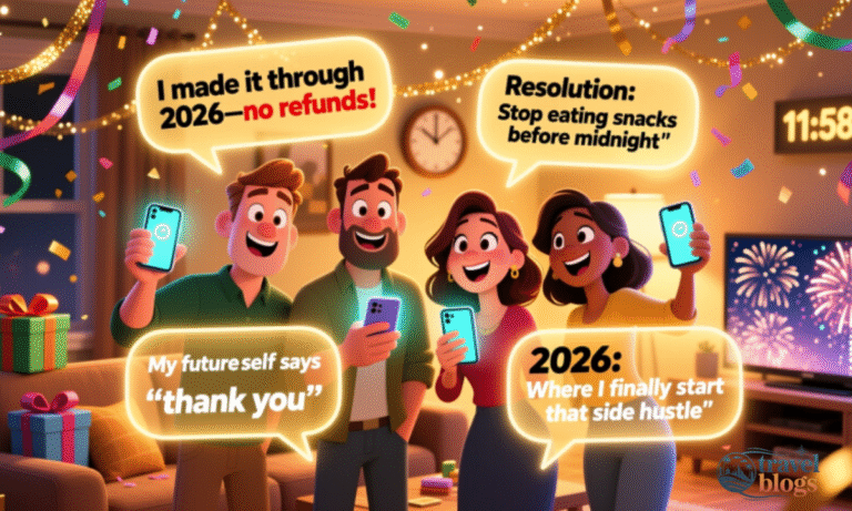 210+ Top Funny New Year Captions for 2026,Witty and Humorous