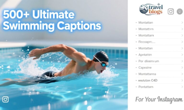 500+ Ultimate Swimming Captions,Quotes and Puns for Your Instagram