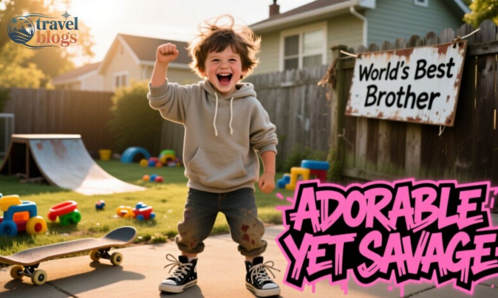 Adorable Yet Savage Caption For Younger Brother