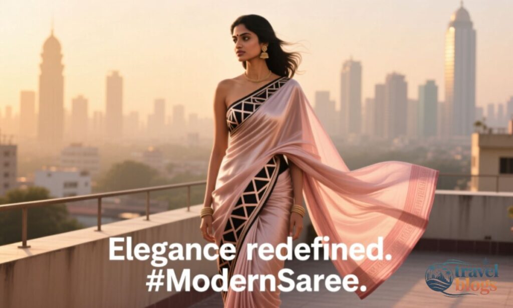Modern Saree Captions for Instagram
