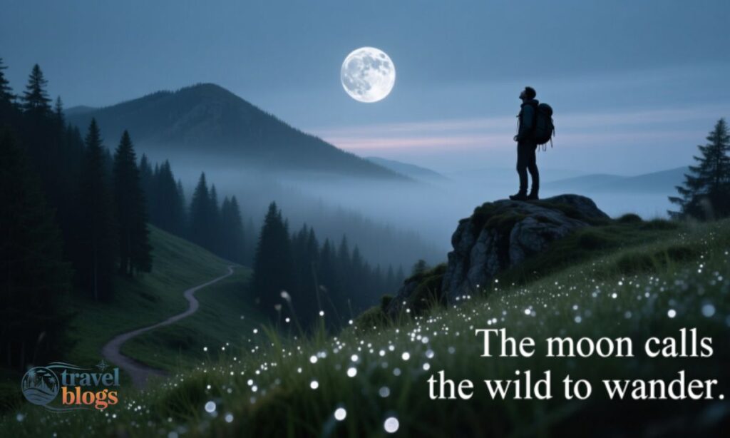 Nature-Inspired Moon Captions for Outdoor Lovers